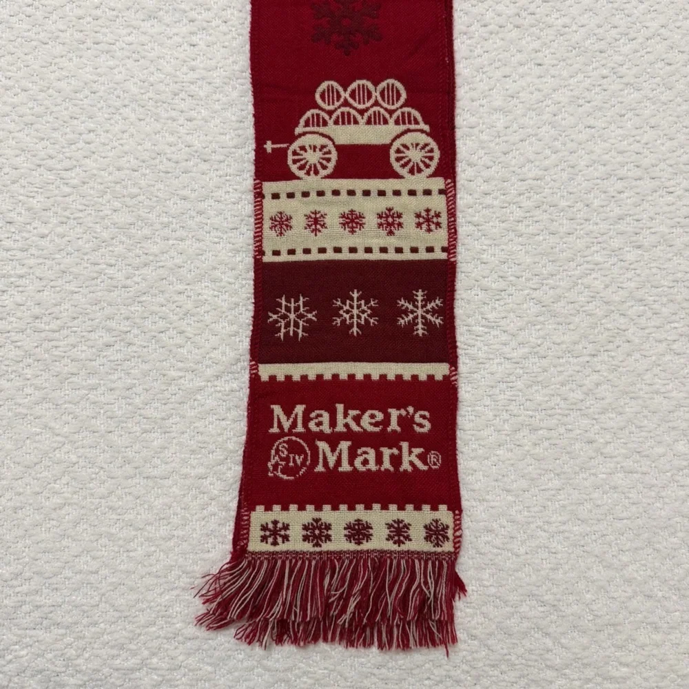 Maker’s Mark Christmas Scarf Red